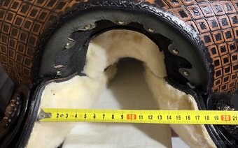 Westernový sedlový komplet 1) černé s hnědou - 5