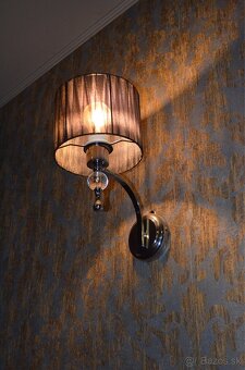 Luster visiaci čierny, biely, guľový - 5