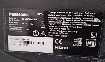 LEDTV Panasonic TX-49GX600E - 5