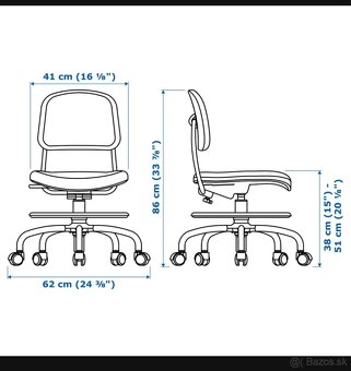 Detska stolicka Ikea Vimund tyrkysova - 5