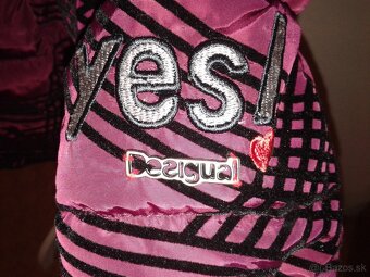 nová bordovo čierna prešívaná bunda Desigual veľ. 40 - 5