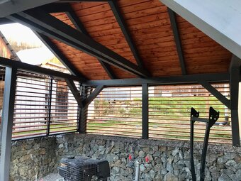 Prístrešky Pergoly Altanky Terasy Drevené Žaluzie - 5