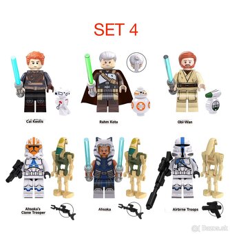 Rôzne figúrky Star Wars 2 (8ks) typ lego - nové - 5