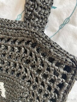 Unisex letní taška Prada, model logo crochet tote - 5