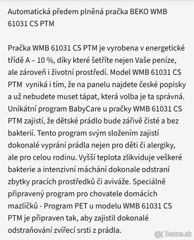 Práčka Beko - 5