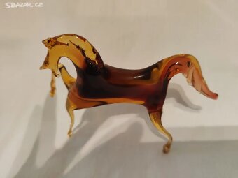 Kůň , sklo vintage Jiří Pačinek ? - Top stav - 5