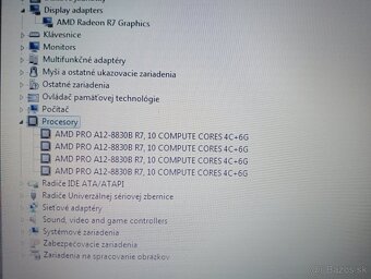 predám Lenovo Thinkpad A475 , AMD PRO A-12 , 8gb ram , Win 7 - 5