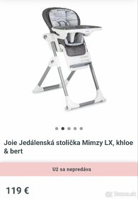 Jedálenská stolička JOIE Mimzy LX - 5