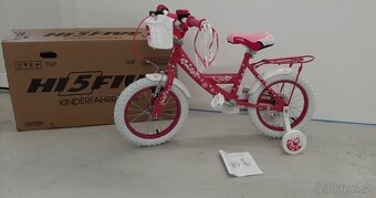 Detský bicykel 14" Pink - 5