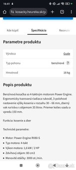 Benzínová kosačka - 5