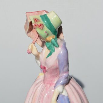 Royal Doulton Starožitná zberateľská porcelánová soška Dáma - 5