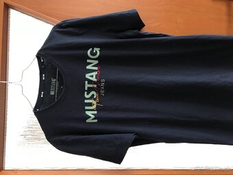 MUSTANG originál tmavomodré pánske tricko L/XL - 5