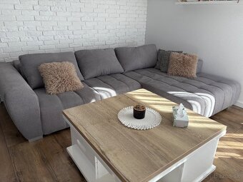 Moderná sedačka sivá - 5