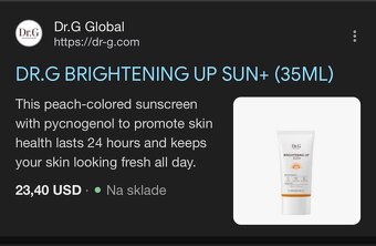 Dr.G sada opaľovacích krémov 1+1 - Dr.G brightening sun up - 5