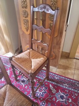 Drevené starožitné stoličky - 5