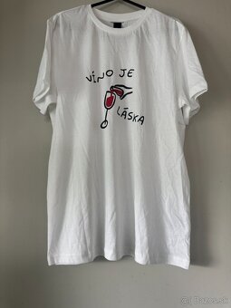 tričko - víno ne láska S - 5