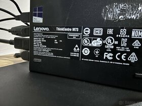 Počítač Lenovo M73 + širokouhlý 23 palcový monitor - 5