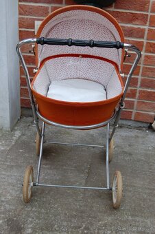 Detský retro kočík pre bábiky. - 5