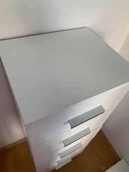 Komoda vysoká biela - 5