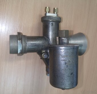 Predám bronzový karburátor B&B 25,4mm s uchytením na závit - - 5