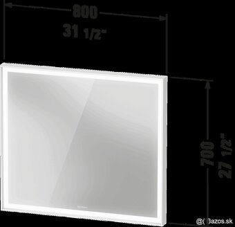 Zrkadlo Duravit LED osvetlením L-CUBE 80x70x7 so senzorom - 5