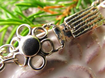 Starý dámsky strieborný náramok, Ag 900 - 5