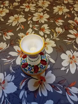 Modranská keramika váza,svietnik - 5