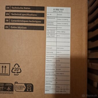 Vysokotlakový čistič Kränzle K 1152 TST - 5