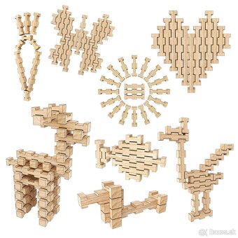 Drevená stavebnica Fantázia 60, nová, nerozbalená - 5