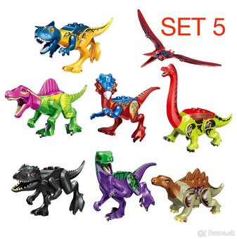 Rôzne dinosaury (8ks) typ lego - nové, nehrané - 5