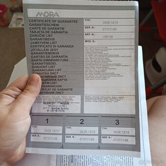 mora elektrický sporák 3428 - 5