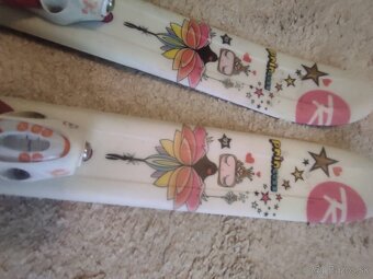 Detské dievčenské lyže 93cm - 5