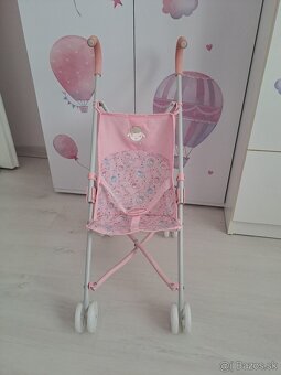 Kočík pre bábiky + oblecenie - 5