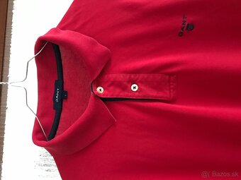 GANT originál Red pánske tricko dlhy rukav L/XL - 5