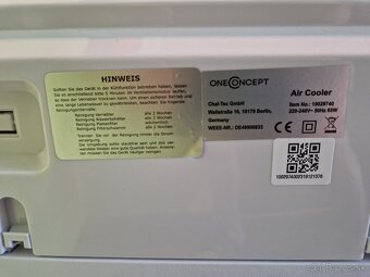 Ochladzovač vzduchu OneConcept CTR‑1 (8 l, diaľkové ovládani - 5