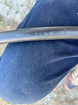 Kabel AYKY-J 4x16 RE + uzemnovaci pas + viazaci drôt - 5