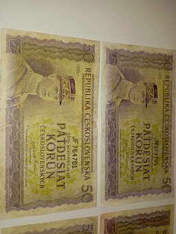 BANKOVKY 50 KČS 1945, LONDÝNSKÁ EMISE, VŠE NEPERFOROVANÉ - 5