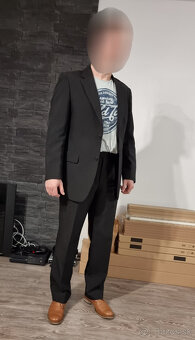 predám čierny oblek CARLO CECCI pre pána (veľkosť 50) - 5