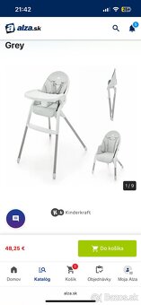 Jedalenska stolička Kinderkraft 2v1 - 5