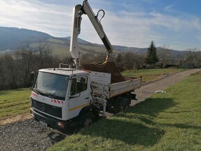 Predam troj stranny sklapac Mercedes s hydraulickou rukou - 5