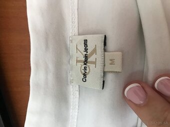CALVIN KLEIN originál smotanove damske tricko S/M - 5