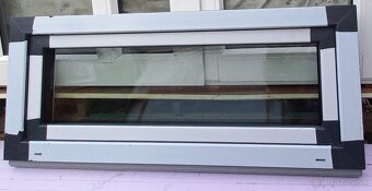 Predám sklopne okna 150x50 a 120x50 antracit/b trojsklo 5cm - 5