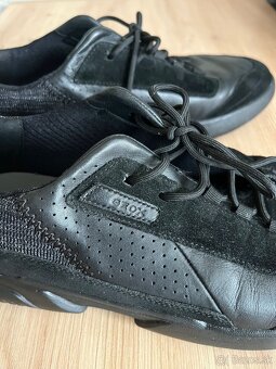 Pánske kožené sneakersy / tenisky Geox, čierne, veľkosť 45 - 5