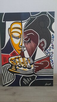 Obraz maľba  rozmer 50 x70 cm - 5