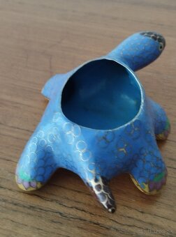 Malá kovová šperkovnica - korytnačka - 5