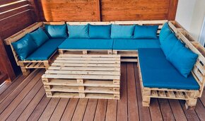 Záhradný nábytok - paletové sedenie - záhradné sedenie - 5