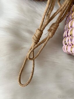Závesné natural boho kvetináče - 5