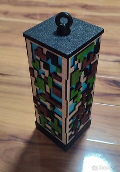 Dekoratívna nabijateľná LED lampa s motívom Minecraft/teris - 5