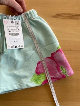 Zara sortky nove 122/7 rokov - 5