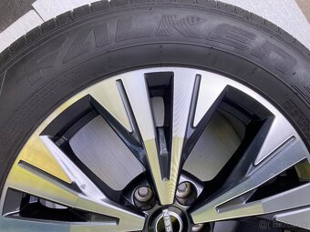 Čisto nové originál hliníkové disky na x-trail R18 + pneu - 5